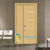 Cửa gỗ MDF melamine 2 cánh mẹ bồng con KD.R5 3 30 2