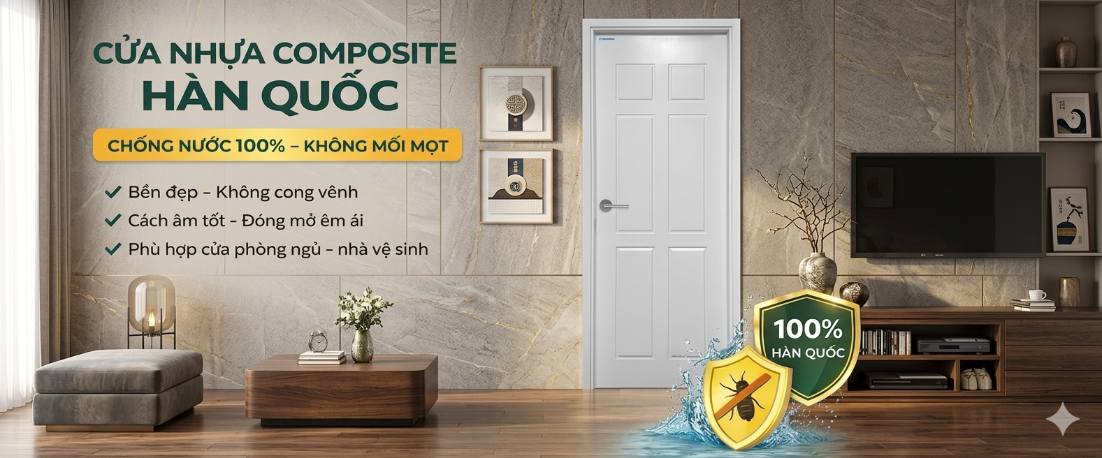 Ưu điểm cửa nhựa composite Hàn Quốc - Kotdoor