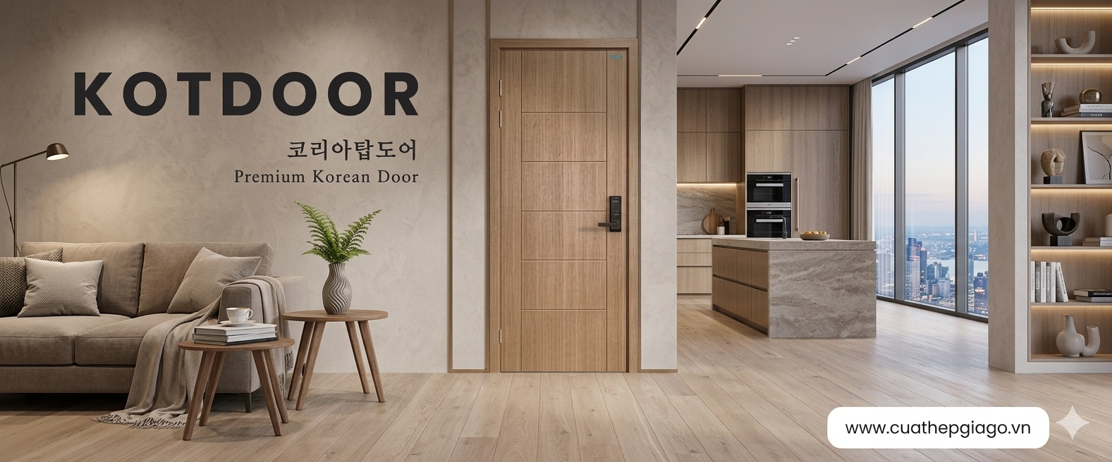 Cửa nhựa composite Hàn Quốc - Kotdoor