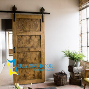 Cửa gỗ tự nhiên phong cách giả cổ