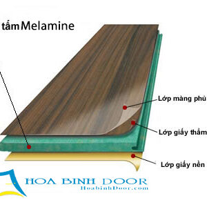 Kết cấu tấm MDF melamine lõi xanh chống ẩm