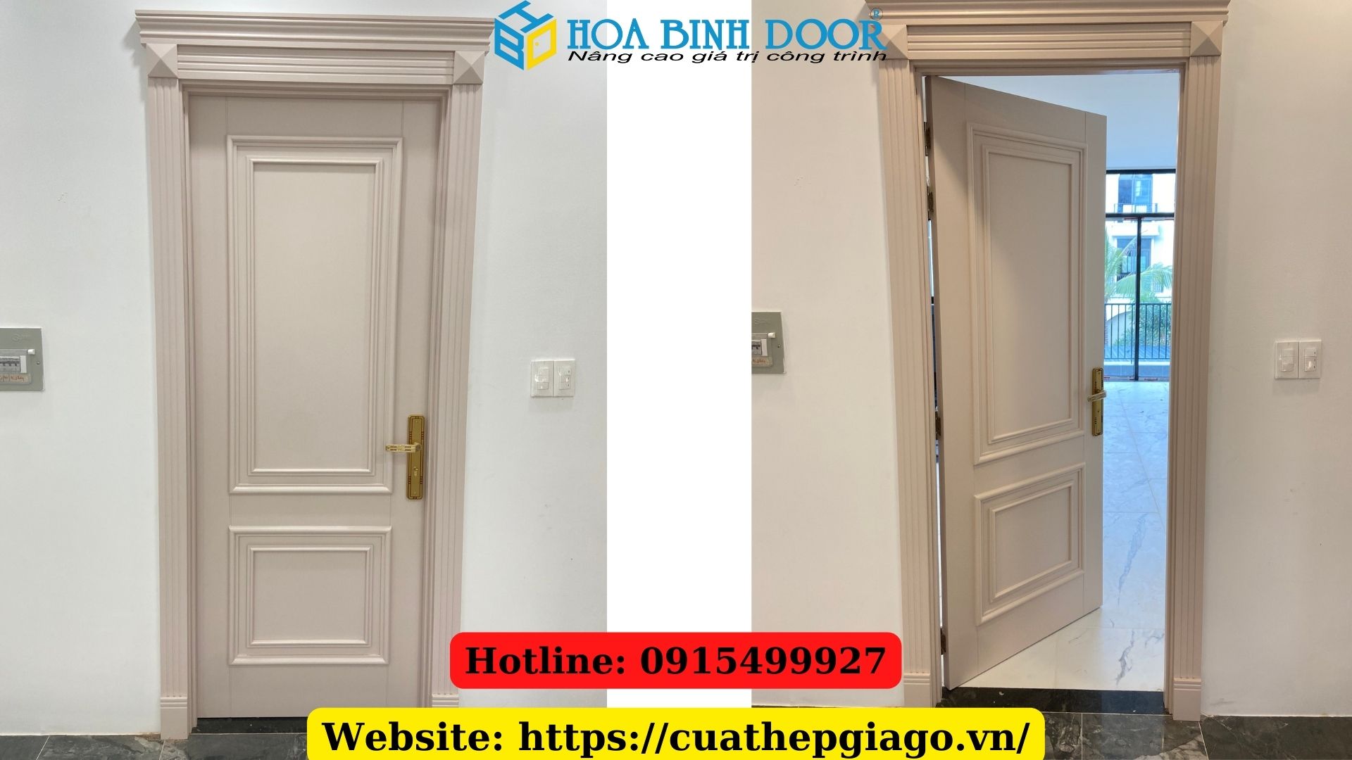 Cửa gỗ MDF phòng ngủ tại Quận 1