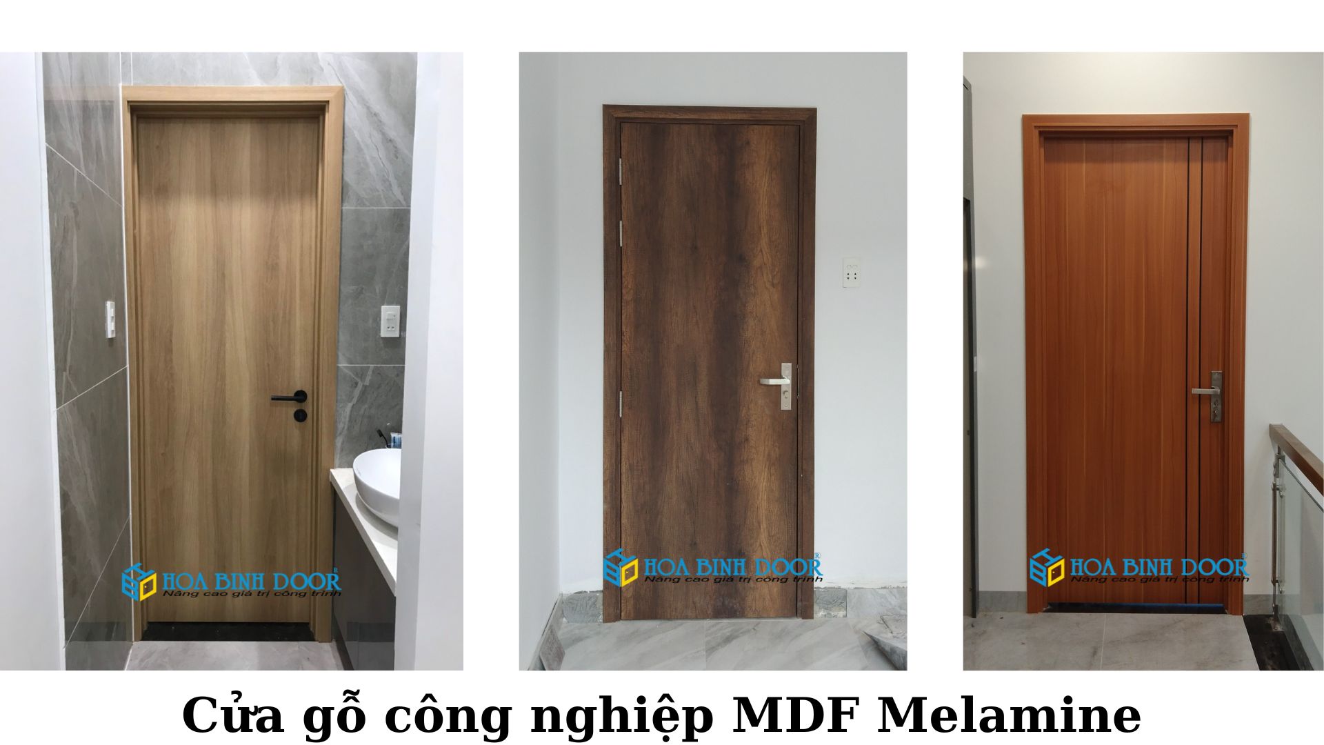 Cửa MDF Melamine tại Bình Thạnh - Cửa gỗ An Cường