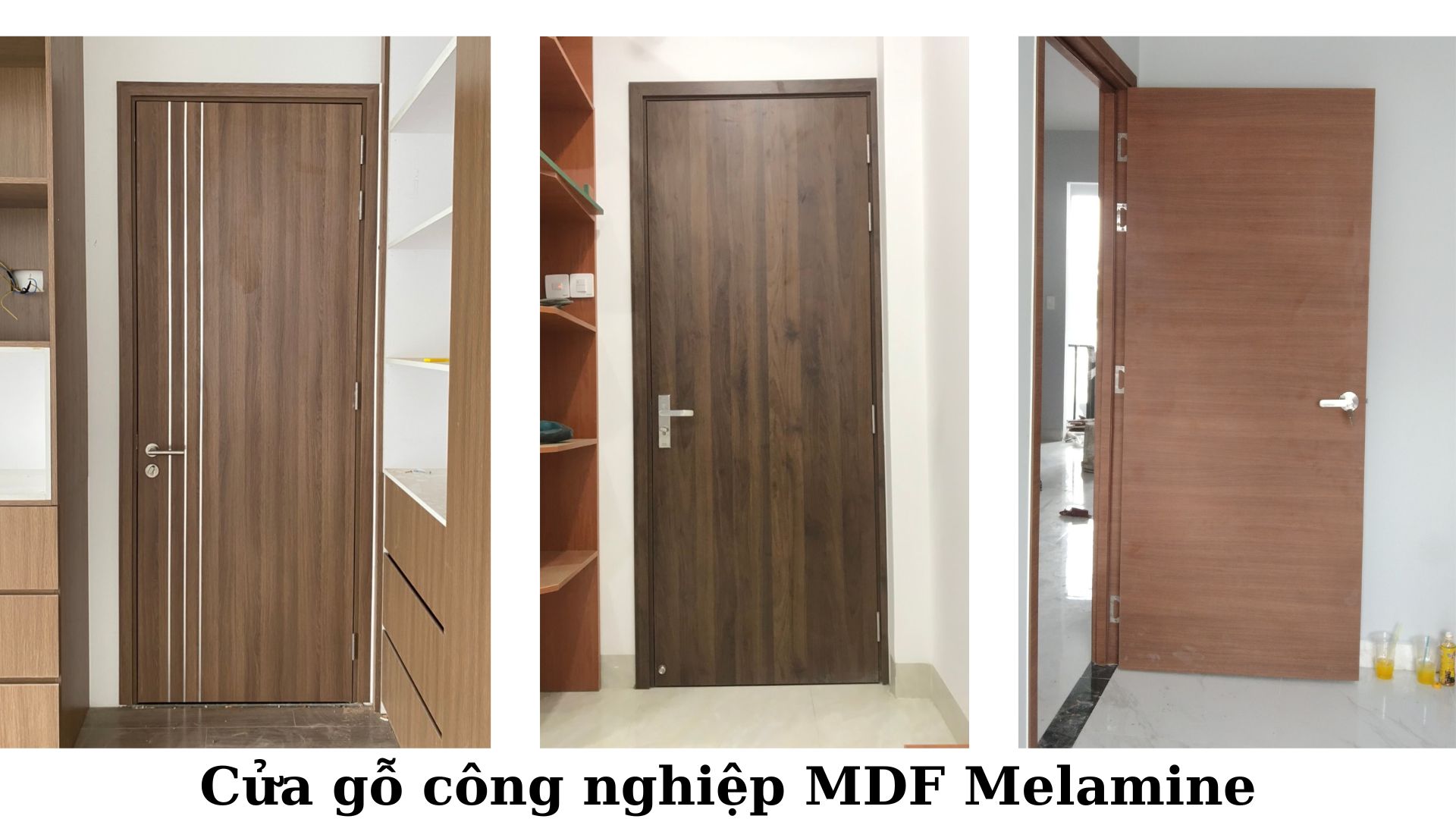 Cửa MDF Melamine tại Tân Phú - Cửa thông phòng