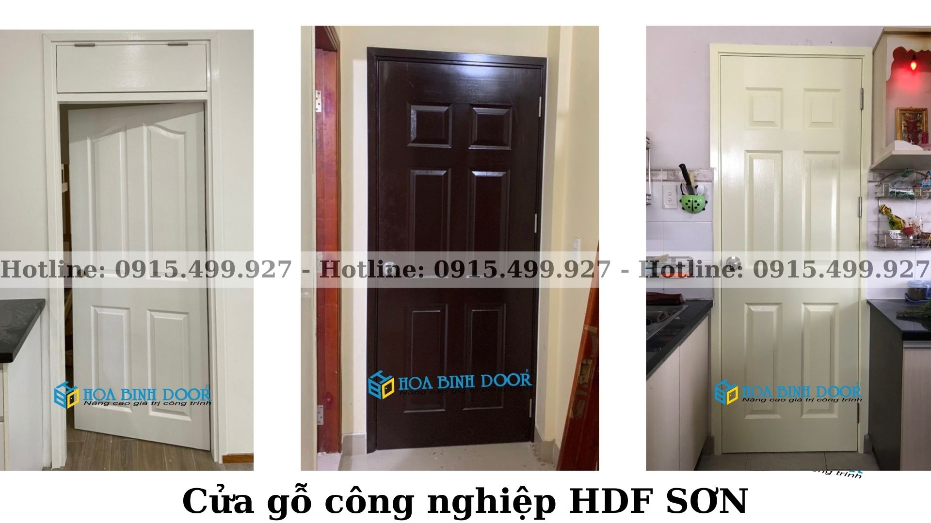 Cửa gỗ HDF tại Bình Thạnh - Cửa gỗ giá 