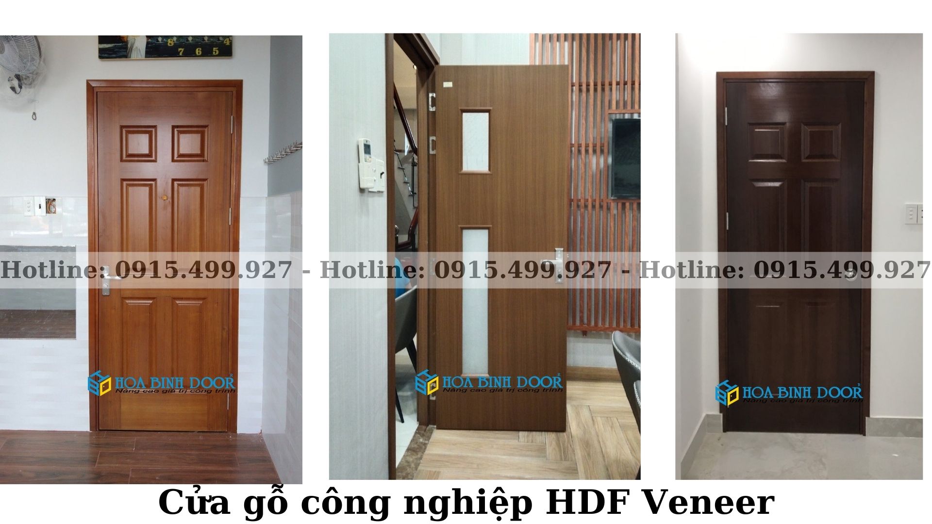 Cửa gỗ HDF tại Bình Thạnh - Cửa gỗ giá 