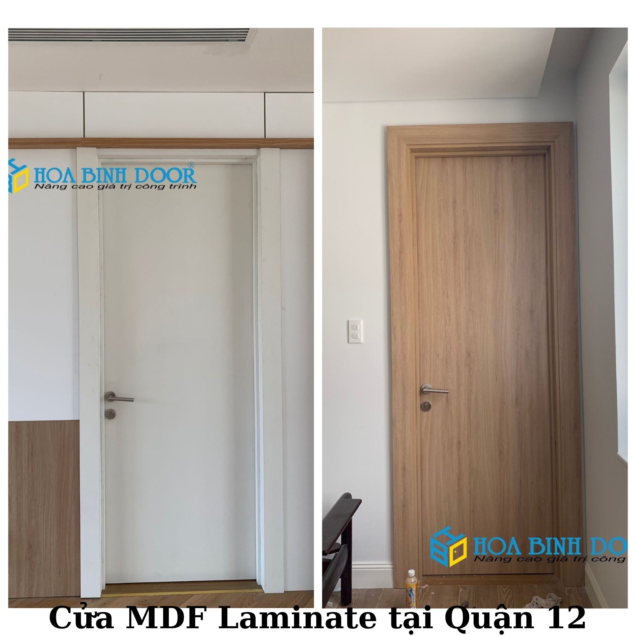 Cửa MDF Laminate tại Quận 12 - Cửa gỗ giá tốt 