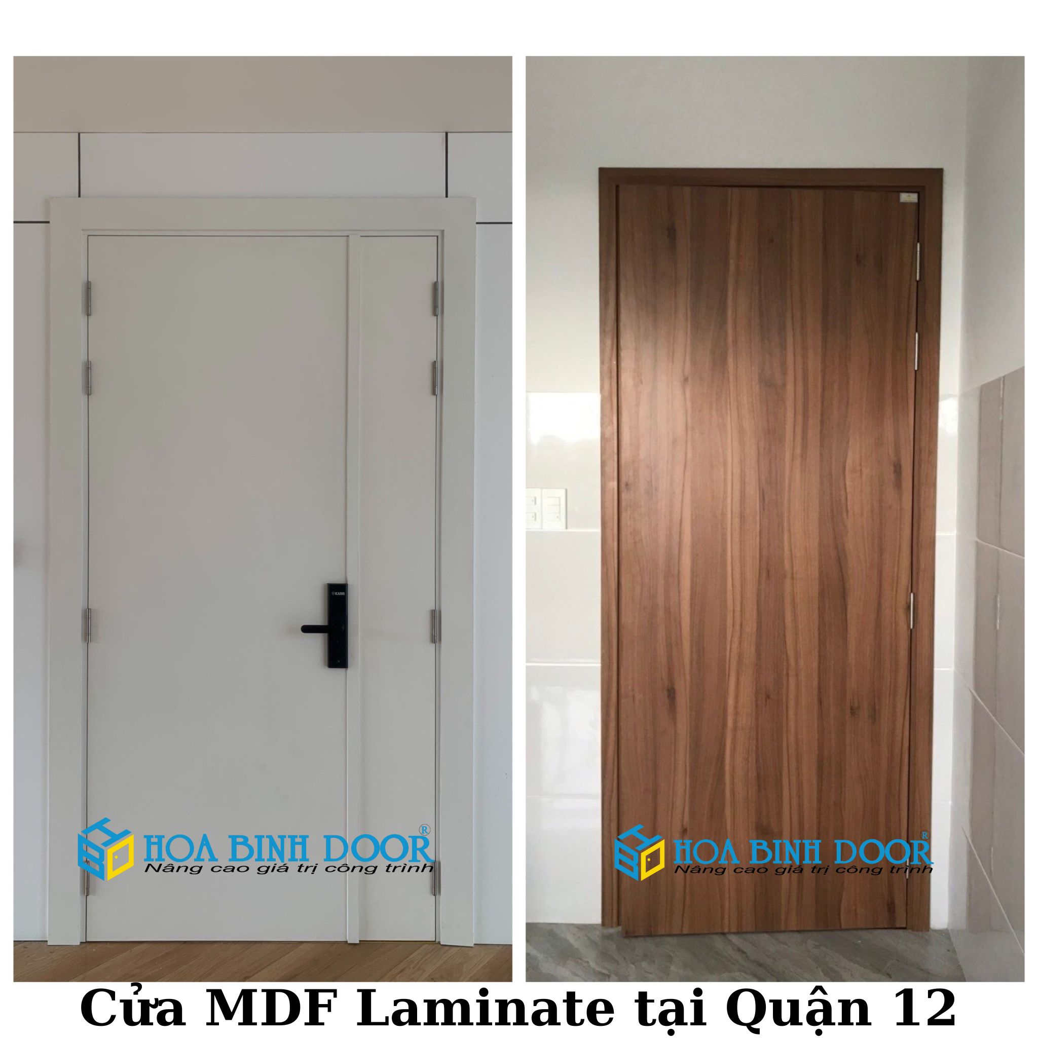 Cửa MDF Laminate tại Quận 12 - Cửa gỗ giá tốt 