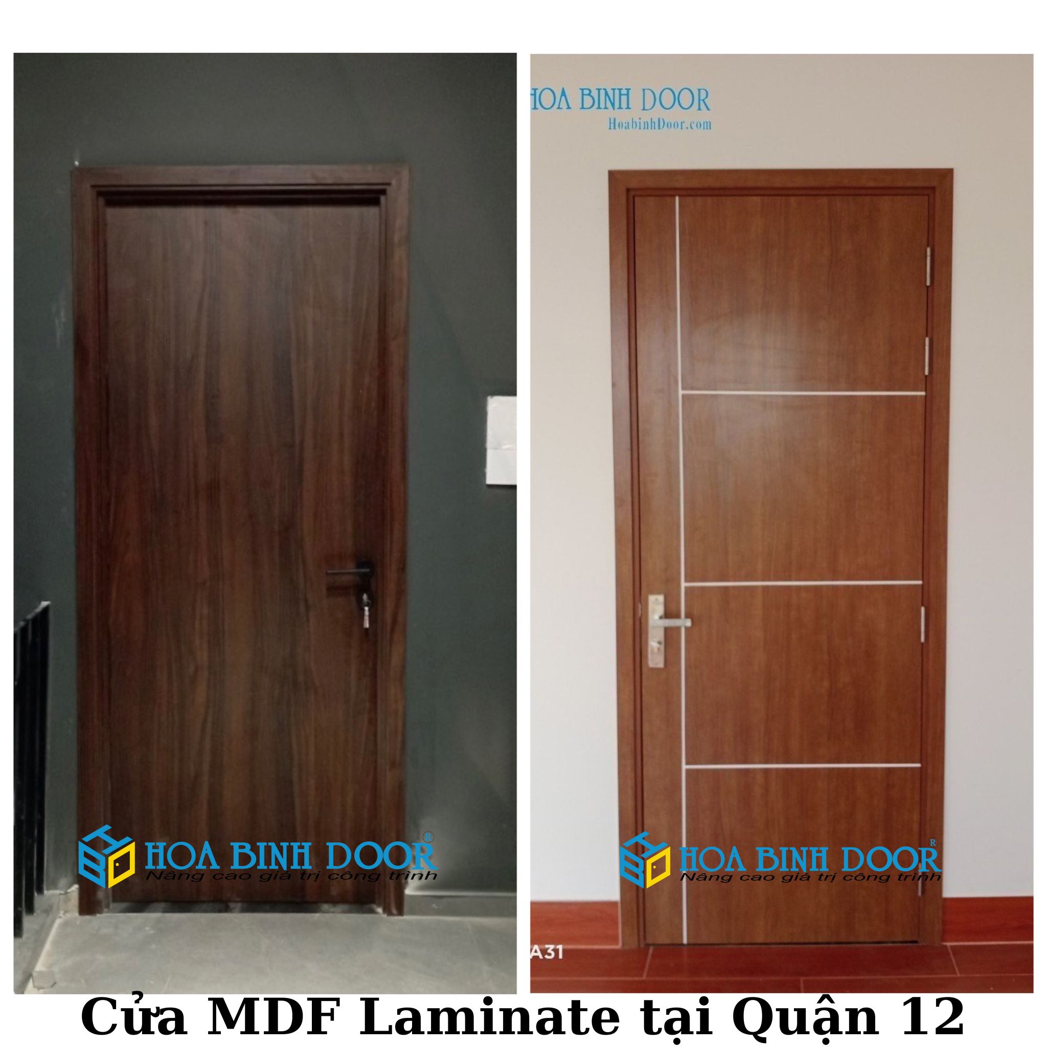 Cửa MDF Laminate tại Bình Thạnh - Cửa phòng ngủ
