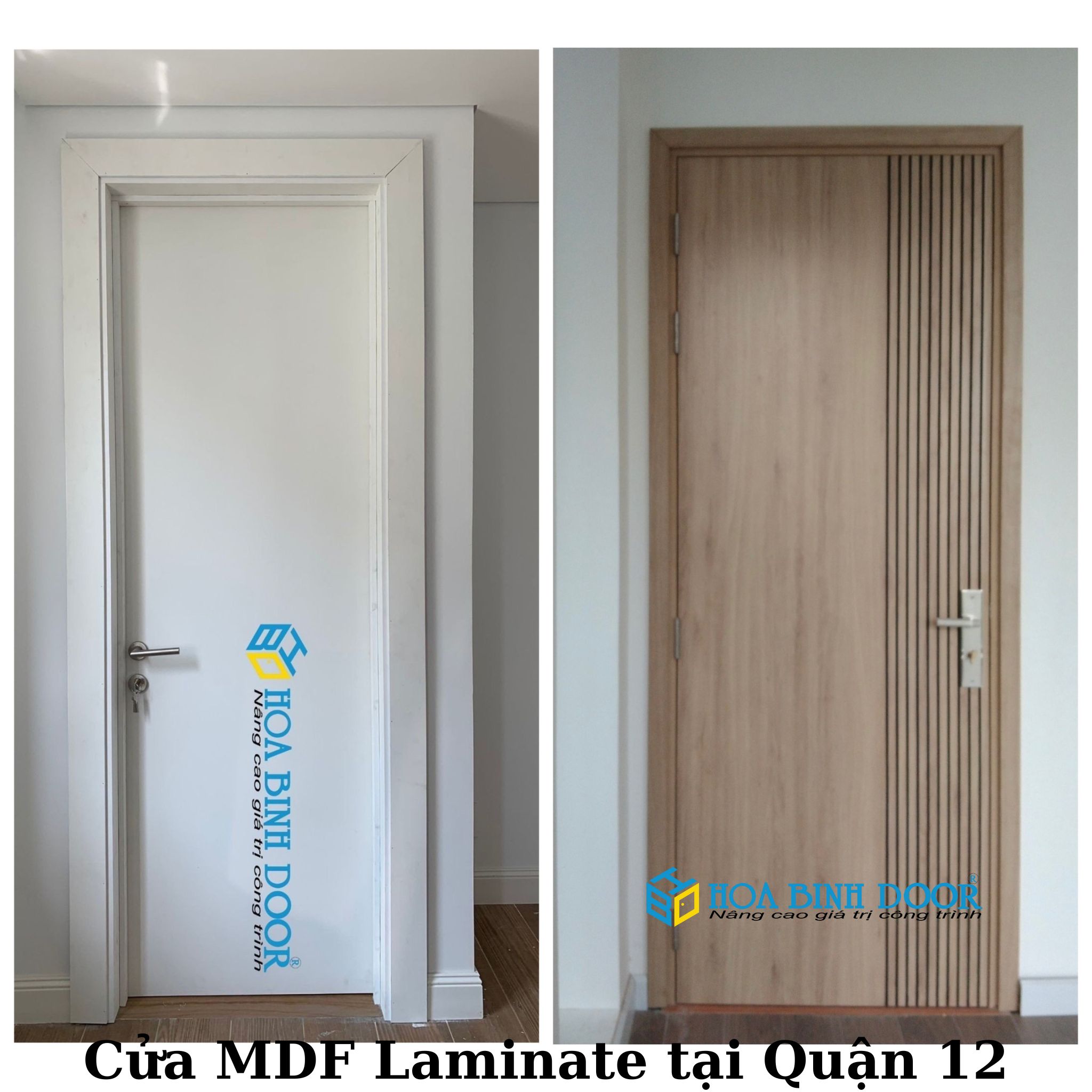 Cửa MDF Laminate tại Quận 12 - Cửa gỗ giá tốt 