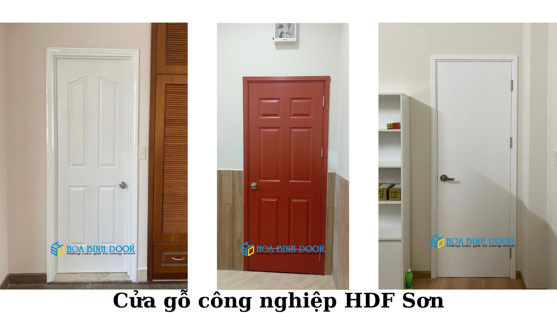 Cửa gỗ HDF tại Bình Thạnh - Cửa gỗ giá 