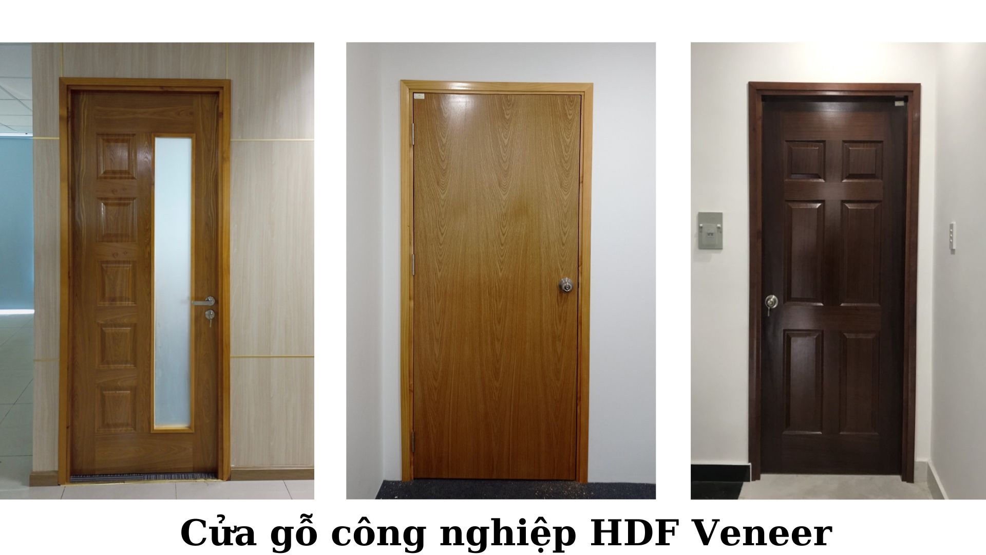 Cửa gỗ HDF tại Bình Thạnh - Cửa gỗ giá 