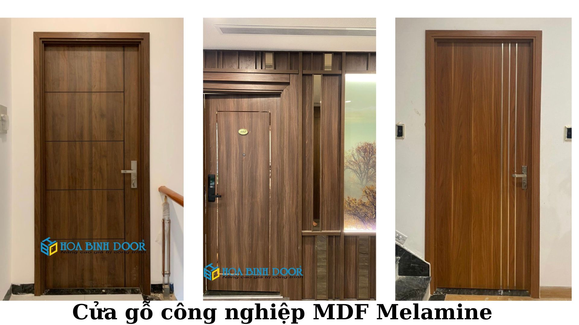 Cửa MDF Melamine tại Gò Vấp 