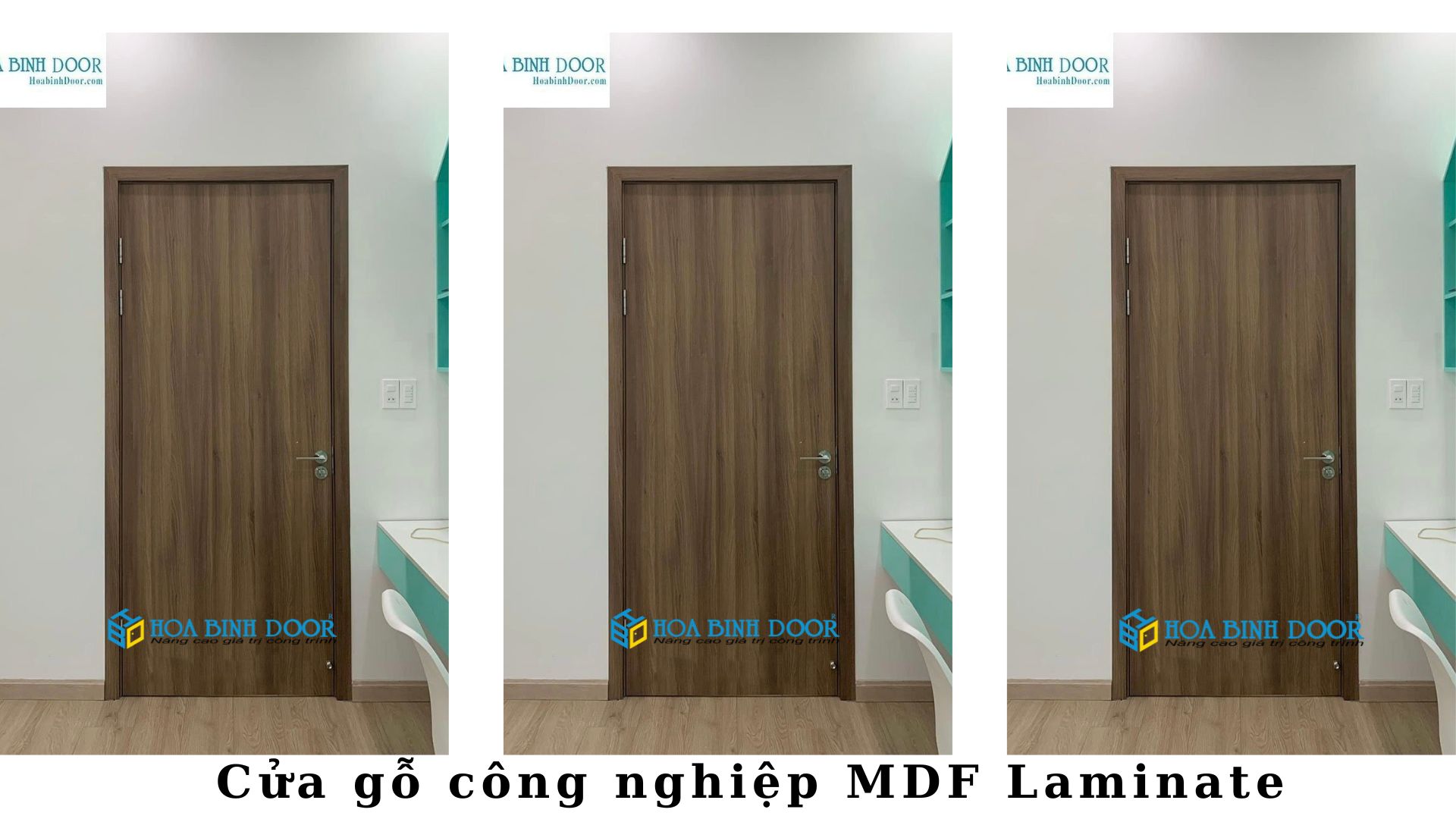 Cửa MDF Laminate tại Bình Chánh - Cửa gỗ công nghiệp