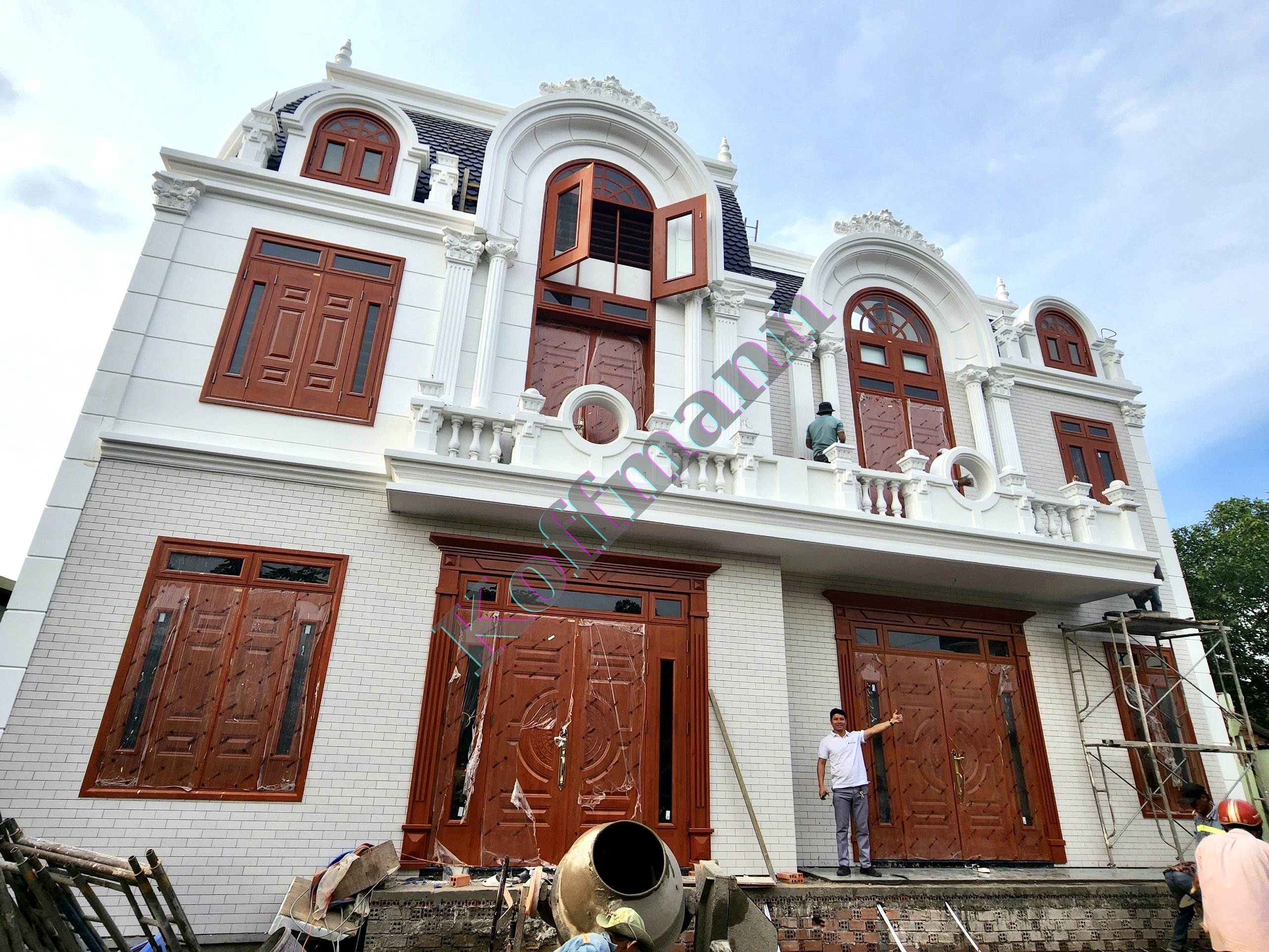 Cấu tạo cửa thép vân gỗ - Công trình thực tế