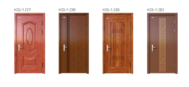 cửa thép vân gỗ 1 cánh