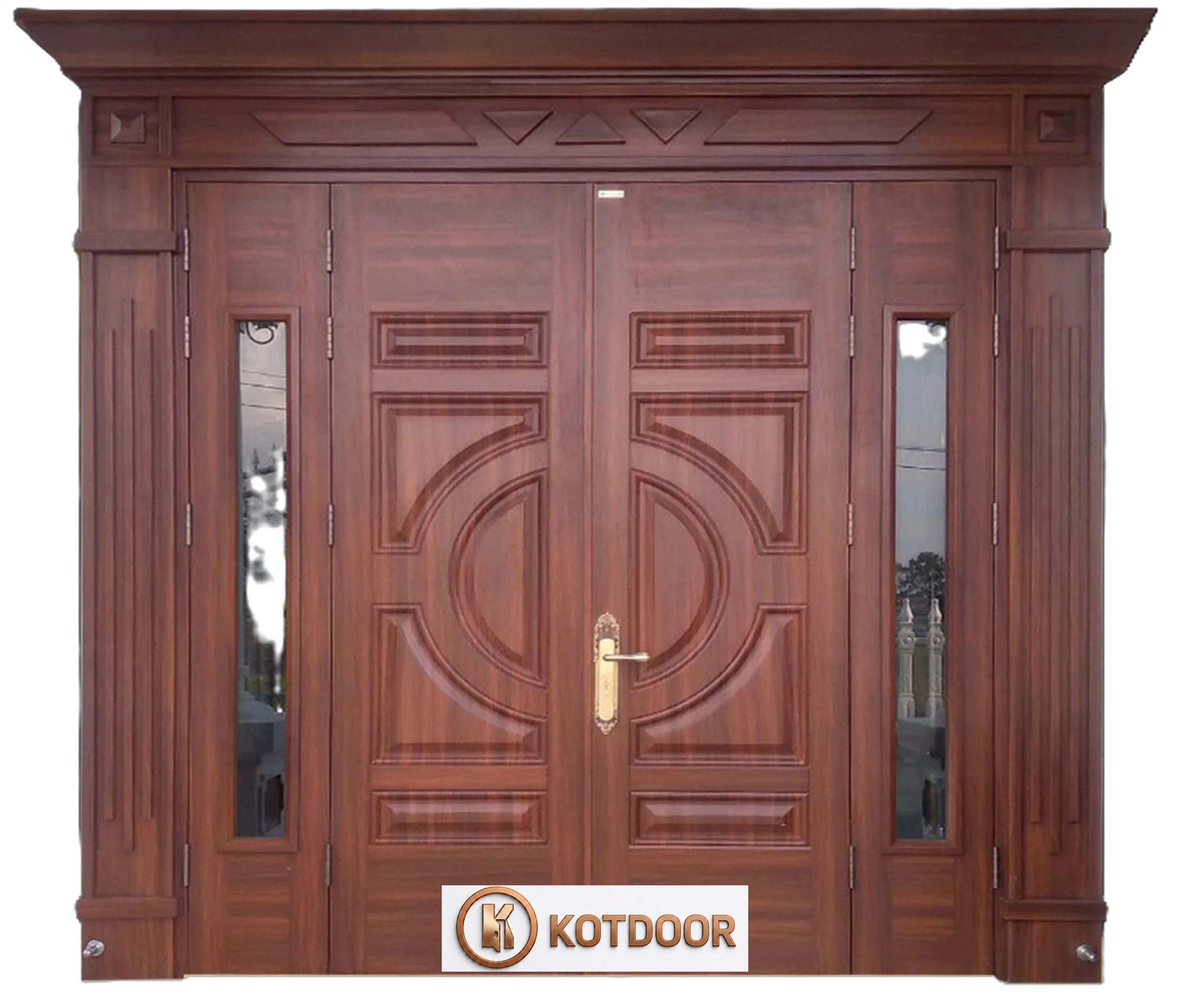 Cửa thép vân gỗ Luxury KL-41.01.K 6 Cửa thép vân gỗ Luxury KL-41.01.K