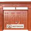 Cửa thép vân gỗ Luxury KL-42.01.04-2TK