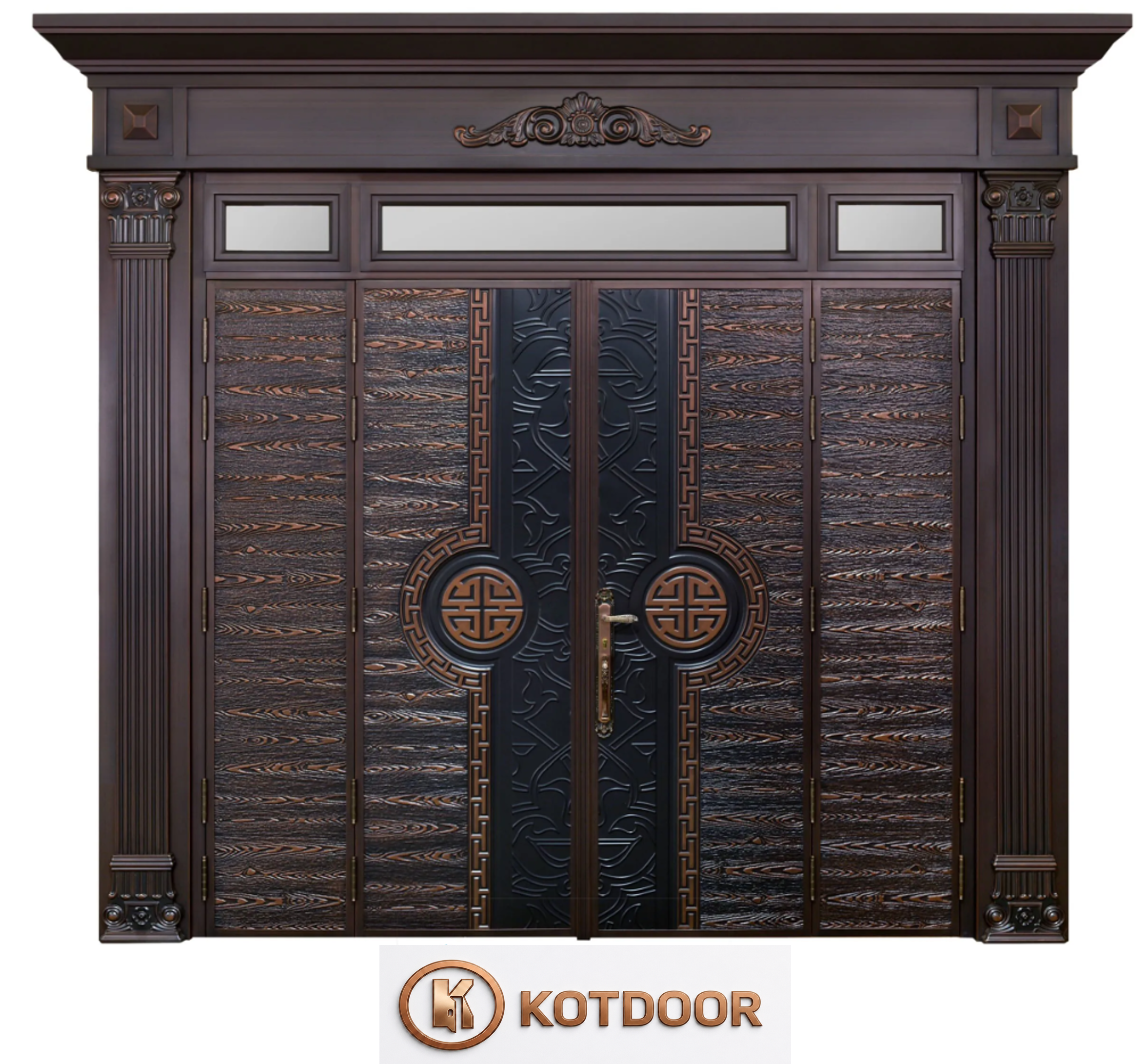Cửa thép vân gỗ Classic KAT-41.50.50A-3TK 7 Cửa thép vân gỗ Classic KAT-41.50.50-3TK