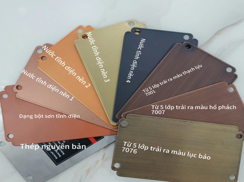 quy trình tạo màu cửa thép vân gỗ - kotdoor
