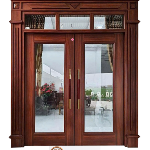 Cửa thép vân gỗ thủy lực Luxury KLT-1VK