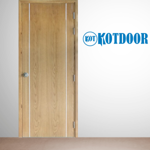 Cửa Gỗ Công Nghiệp MDF Veneer Sồi Mã KD.CS2-Oak Hiện Đại