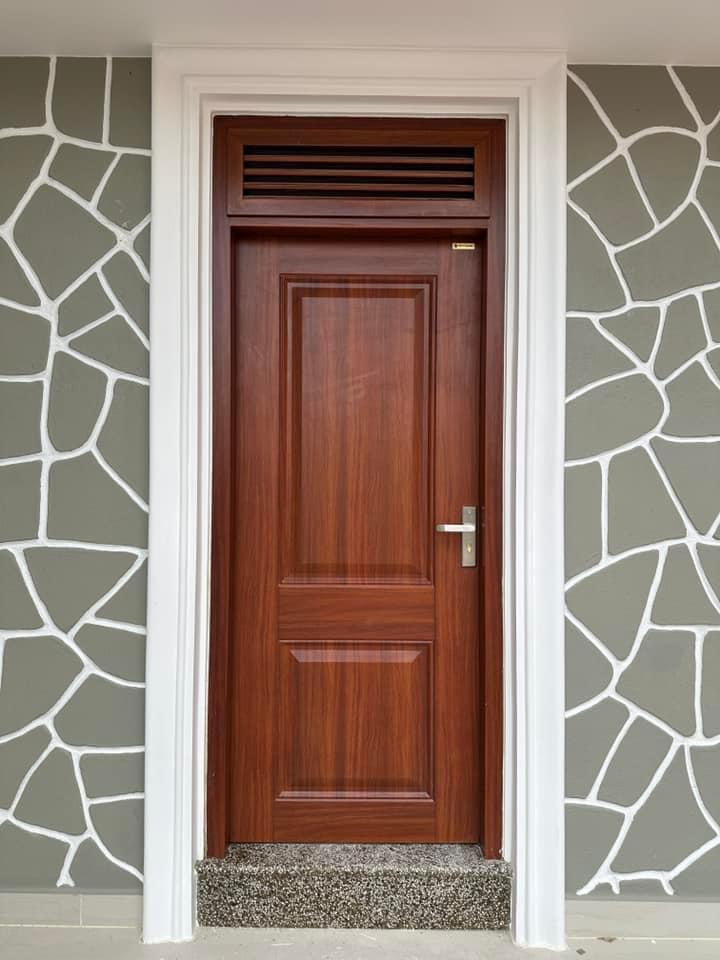 Giá cửa thép vân gỗ tại Bình Tân - mẫu cửa 1 cánh