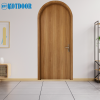 Cửa Vòm Nhựa Composite Phẳng Trơn Màu Vàng Gỗ Tự Nhiên Thanh Lịch 3 A
