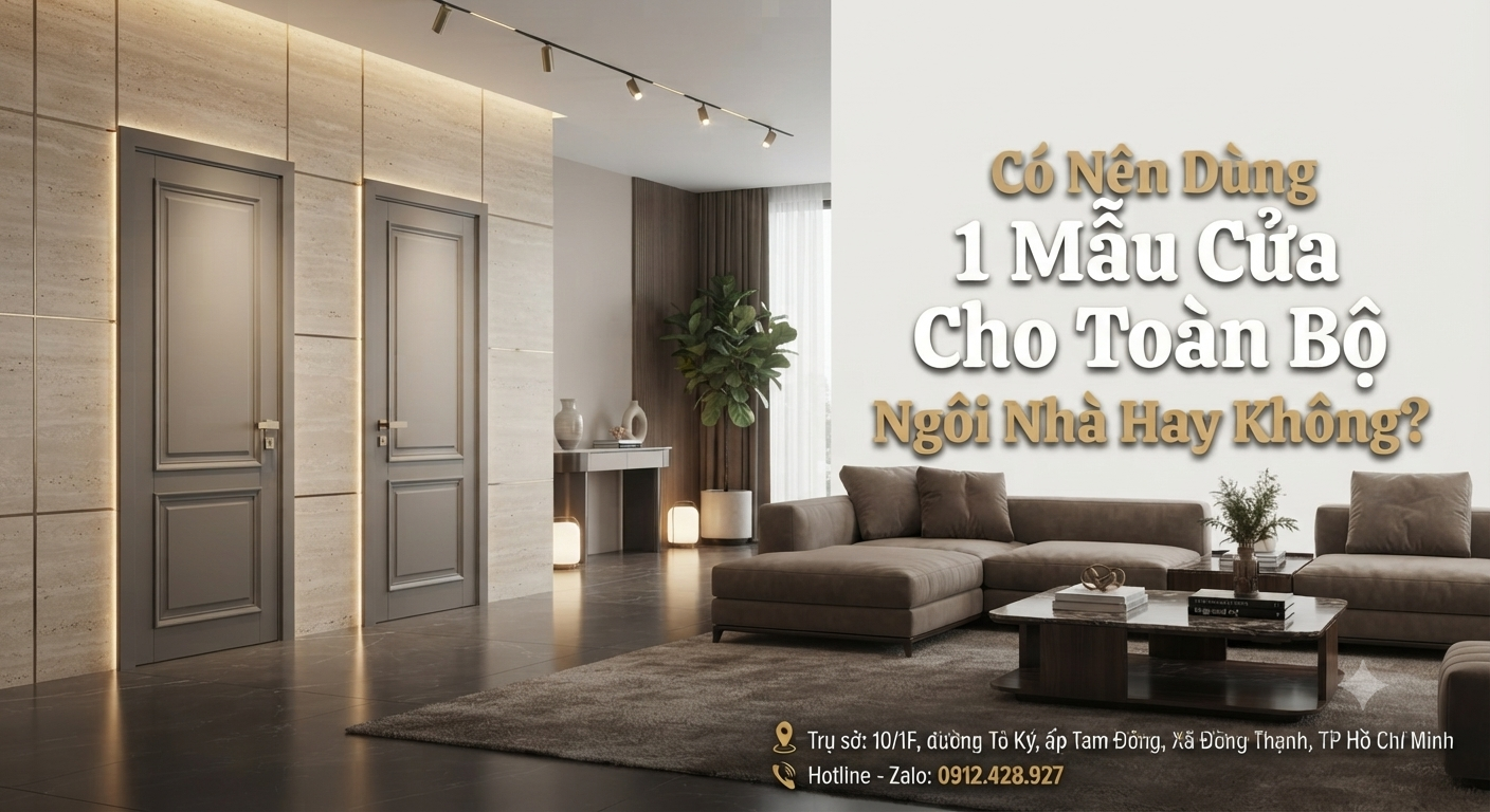 Có Nên Dùng 1 Mẫu Cửa Cho Toàn Bộ Ngôi Nhà Hay Không? 1 Gemini Generated Image kh0mchkh0mchkh0m