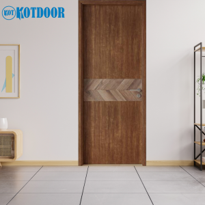 Cửa Gỗ MDF Melamine Mã H3 _ MS 476 SHG & 4032 T Phối Vân Xương Cá Ngang
