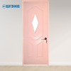 Cửa Gỗ Công Nghiệp HDF Sơn Mã KD.3GL-C4 Hồng Pastel Có Ô Kính 2 KD.3GL C4