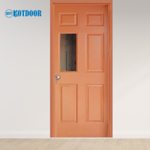 Cửa Gỗ Công Nghiệp HDF Sơn Mã KD.6G1-C9 Có Ô Kính Tiện Lợi