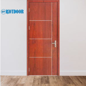 Cửa Gỗ Công Nghiệp MDF Veneer Căm Xe Mã KD.CN4-Căm xe Hiện Đại