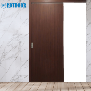 Cửa Lùa Nhựa Composite Sơn Vân Gỗ Cao Cấp Màu Nâu Óc Chó (Walnut) Trầm