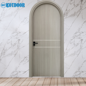 Cửa Vòm Nhựa Composite Cánh Phẳng Vân Gỗ Hiện Đại Cao Cấp