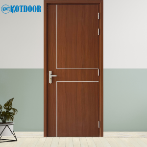 Cửa Nhựa Composite Phối Chỉ Nhôm Bạc Mã KD.CPS-E13CST Màu Cánh Gián