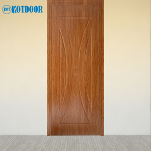 Cửa Nhựa Composite Sơn Vân Gỗ Cao Cấp Mã KD.CPS-LX111 Màu Vàng Gỗ Teak