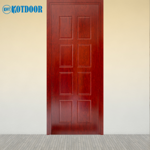 Cửa Nhựa Composite Sơn Vân Gỗ Cao Cấp Mã KD.CPS-LX407 Màu Đỏ Đậm Gỗ Sưa