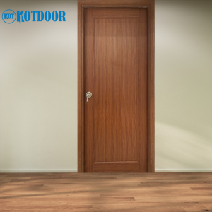 Cửa Nhựa Đài Loan KD.YY-80 Màu Gỗ Trầm Pano Kín Cổ Điển