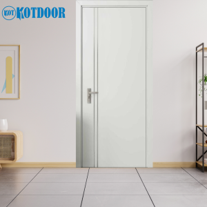 Cửa Nhựa Composite Mã MS 106 SH _ LK 010 S Trắng Chạy Chỉ Dọc Hiện Đại