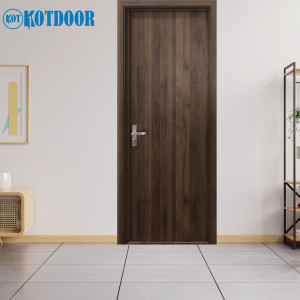 Cửa Gỗ Chống Cháy Màu Nâu Trầm Óc Chó – Chuẩn PCCC Cao Cấp