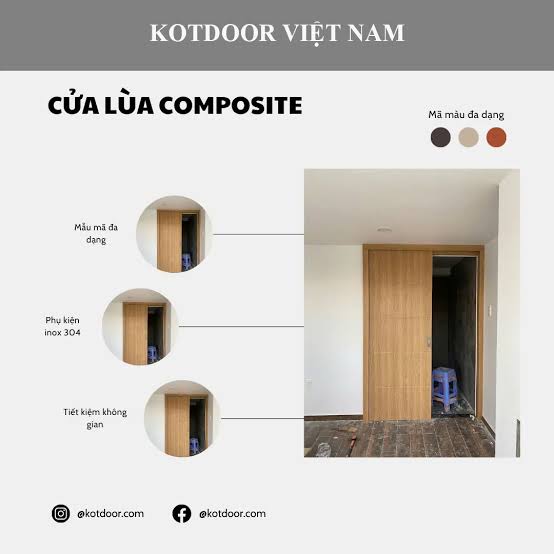 Bảng Giá Cửa Nhựa Composite Chính Hãng 2026, Trọn Gói TPHCM 3 images